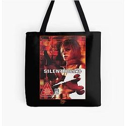 Silent Hill 3 - JAP Ps2 Original Box Art (Neon) All Over Print Tote Bag