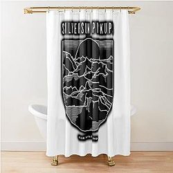 Silver Sun Pickups Band Shower Curtain