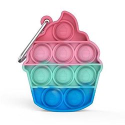 Ice Cream Keychain Simple Dimple Fidget Toy Pop It