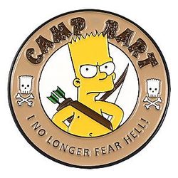 The Simpsons Pins - The Simpsons Camp Bart Pin