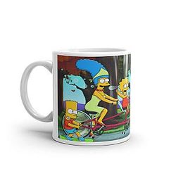 Simpsons Bike Cartoon Mug
