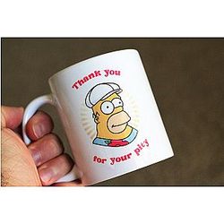 Thank You For Your Pity King Size Homer Simpsons Mug