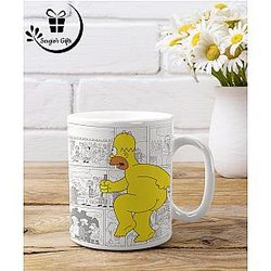 Simpsons Homer And Bart Simpsons  Ceramic Mug,