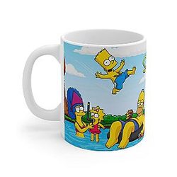 The Simpsons  Funny Chocolate Tea Mug