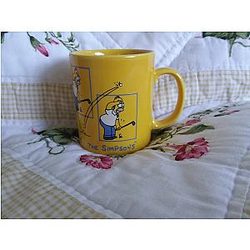 Vintage The Simpsons Staffordshire England Ceramic Mug