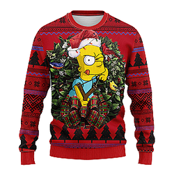 Bart Simpsons  Ugly Christmas Sweater for Thanksgiving Gift