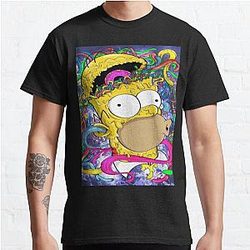 The Simpsons T-Shirts – Crazy Homer Classic T-Shirt