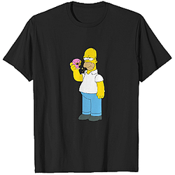 The Simpsons Homer Simpsons  Donut T-Shirt 