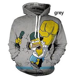 The Simpsons Hoodies – 3D Graffiti Art Style