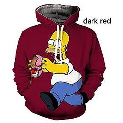 The Simpsons Hoodies – 3D Donut Explosion Graphic