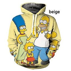 The Simpsons Hoodies – 3D Simpsons Yellow Vibes
