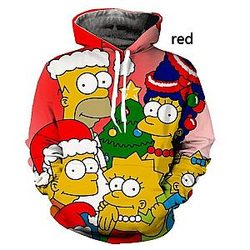The Simpsons Hoodies – 3D Springfield Xmas Vibes