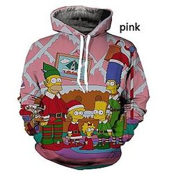 The Simpsons Hoodies – 3D Xmas Family Fun