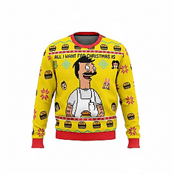 Santa Simpsons Ugly Christmas Sweater