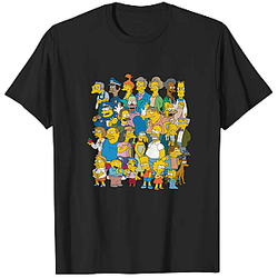 Springfield Cast Collage LA 0704 The Simpsons T-Shirts