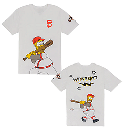 San Francisco Giants MLB 'Wonderbat' DTNK1004 The Simpsons T-Shirts
