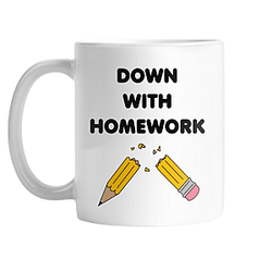 Down With Homework DTNK0707 The Simpsons Mugs