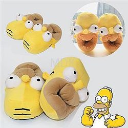 The Simpsons Slippers - Home Slippers Simpsons  Shoes Non-slip Soft Winter Warm House Slippers