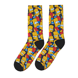 Bart S-Simpsons Repeating Design DTNK3007 The Simpsons Socks