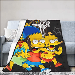 Happy Halloween Skeleton Simpson DTNK2008 The Simpsons Blanket