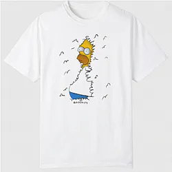 Homer in the bushes Classic T-Shirt NTT2309 The Simpsons T-Shirts
