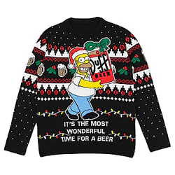 Homer Simpson Duff Beer Christmas Sweater NTT0810 The Simpsons Ugly Christmas Sweater ❆⛄