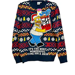 Xmas Duff Beer DK1510 The Simpsons Ugly Christmas Sweater ❆⛄