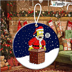 The Simpsons Family Personalized Christmas Ornament NTT1510 The Simpsons Decoration