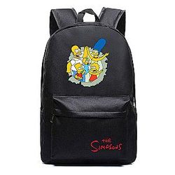 The Simpsons Backpacks - The Simpsons Canvas Backpack Anime Student Schoolbag