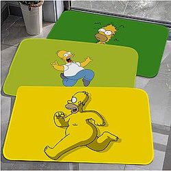 The Simpsons Rugs - The Simpsons Homer J. Simpsons  Floor Mat INS Style Soft Bedroom