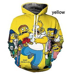 The Simpsons Hoodies - 3D Print The S-Simpsons Hoodie Unisex Streetwear Pullover