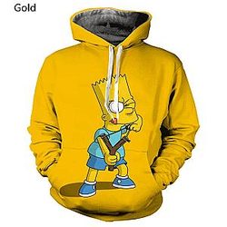 The Simpsons Hoodies - The S-Simpsons Printed 3D Quality Hooded Fashion Hoodie