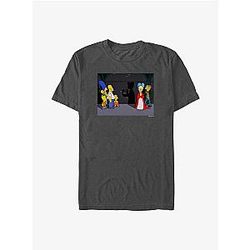 The Simpsons T-Shirts - The Simpsons Shadow Dracula Burns T-Shirt
