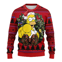 Homer Simpsons  Ugly Christmas Sweater Thanksgiving Gift for Fans