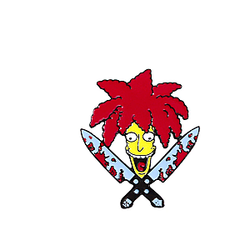 The Simpsons Pins - The Simpsons Knifes Pin