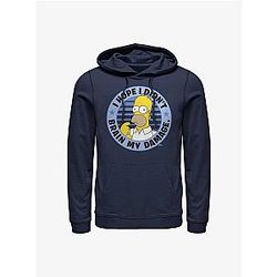 The Simpsons Hoodies - The Simpsons Brain Homer Brain My Damage Hoodie