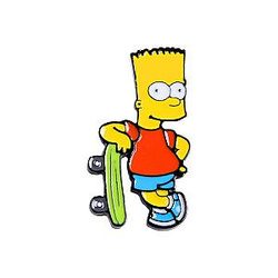 The Simpsons Pins - The Simpsons Red Blue Outfit Windsurfing Pin
