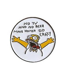 The Simpsons Pins - The Simpsons No TV And No Beer Pin