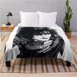Siouxsie and the Banshees Black Throw Blanket