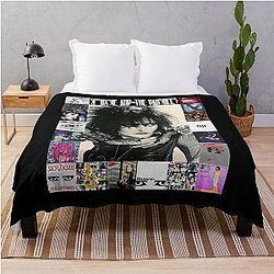 Siouxsie and the Banshees Siouxsie Sioux framed in Album Covers Throw Blanket