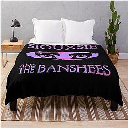 Duo Tone Siouxsie The Banshees Throw Blanket