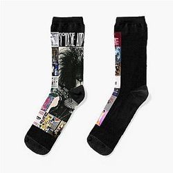The Black Siouxsie Sioux framed in Album Covers Classic Socks