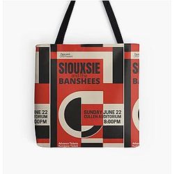 Siouxsie And The Banshees Concert Promo Poster US Tour Tote Bag