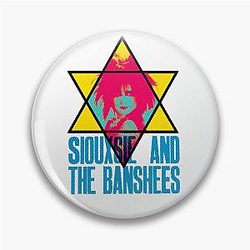 Siouxsie and the Banshees star graphic pin