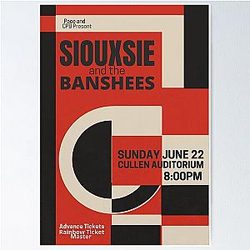 Siouxsie and the Banshees US concert tour poster