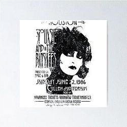 Siouxsie and the Banshees Concert Distressed Poster
