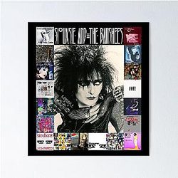The Black Siouxsie the Banshees Siouxsie Sioux framed in Album Covers Classic Poster