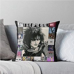 Siouxsie and the Banshees Siouxsie Sioux framed in Album Covers Throw Pillow
