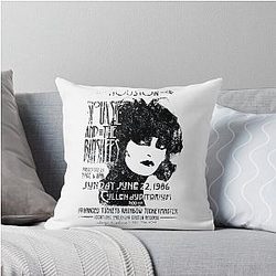 Siouxsie and the Banshees Concert Distressed Throw Pillow