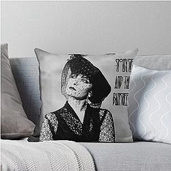 Siouxsie and the Banshees - Glamour Shots in Black and White Throw Pillow